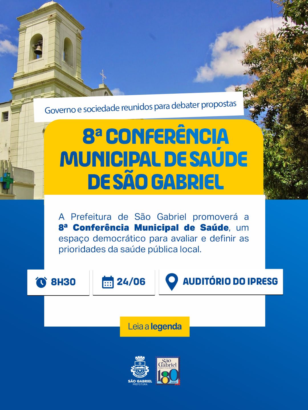 8ª Conferência Municipal de Saúde debaterá os desafios e o futuro do SUS em São Gabriel