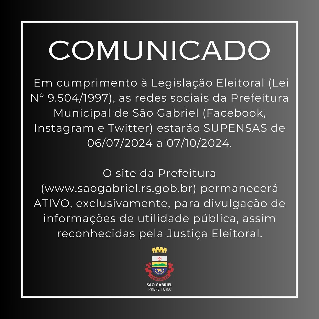 Prefeitura Municipal COMUNICADO